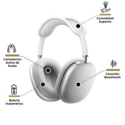 Auriculares P-Max™ - Inalámbricos y Cancelación de Ruido